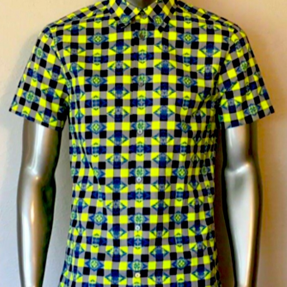 Authentic Louis Vuitton Men's Checkered Monogram Shirt size S